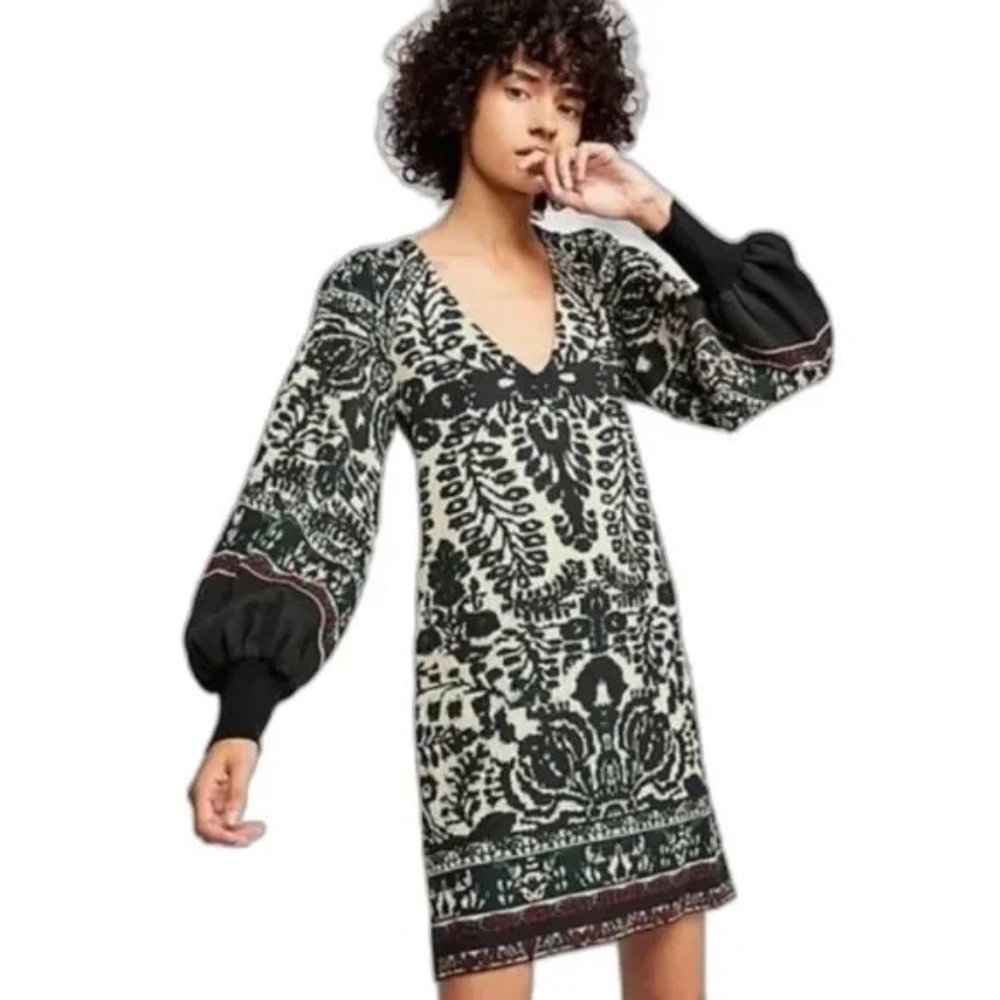 FREE PEOPLE 'Music & Lyrics' Sweater Mini Dress, Size S